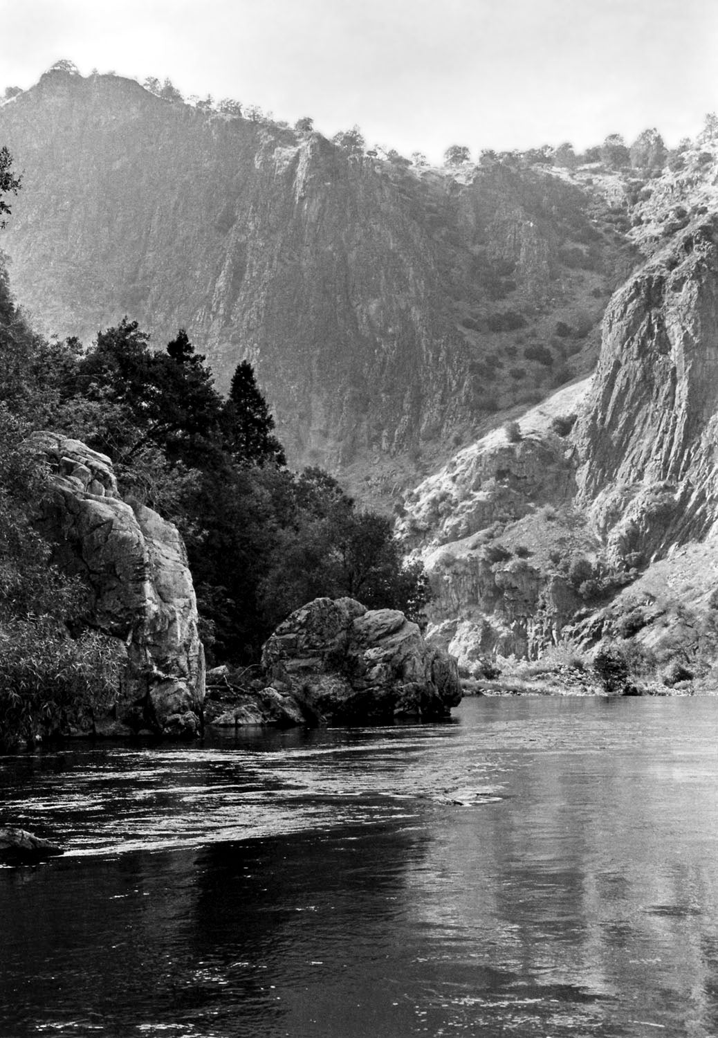 Fine art print of Sharksmouth travertine formation on Stanislaus River before New Melones Damn